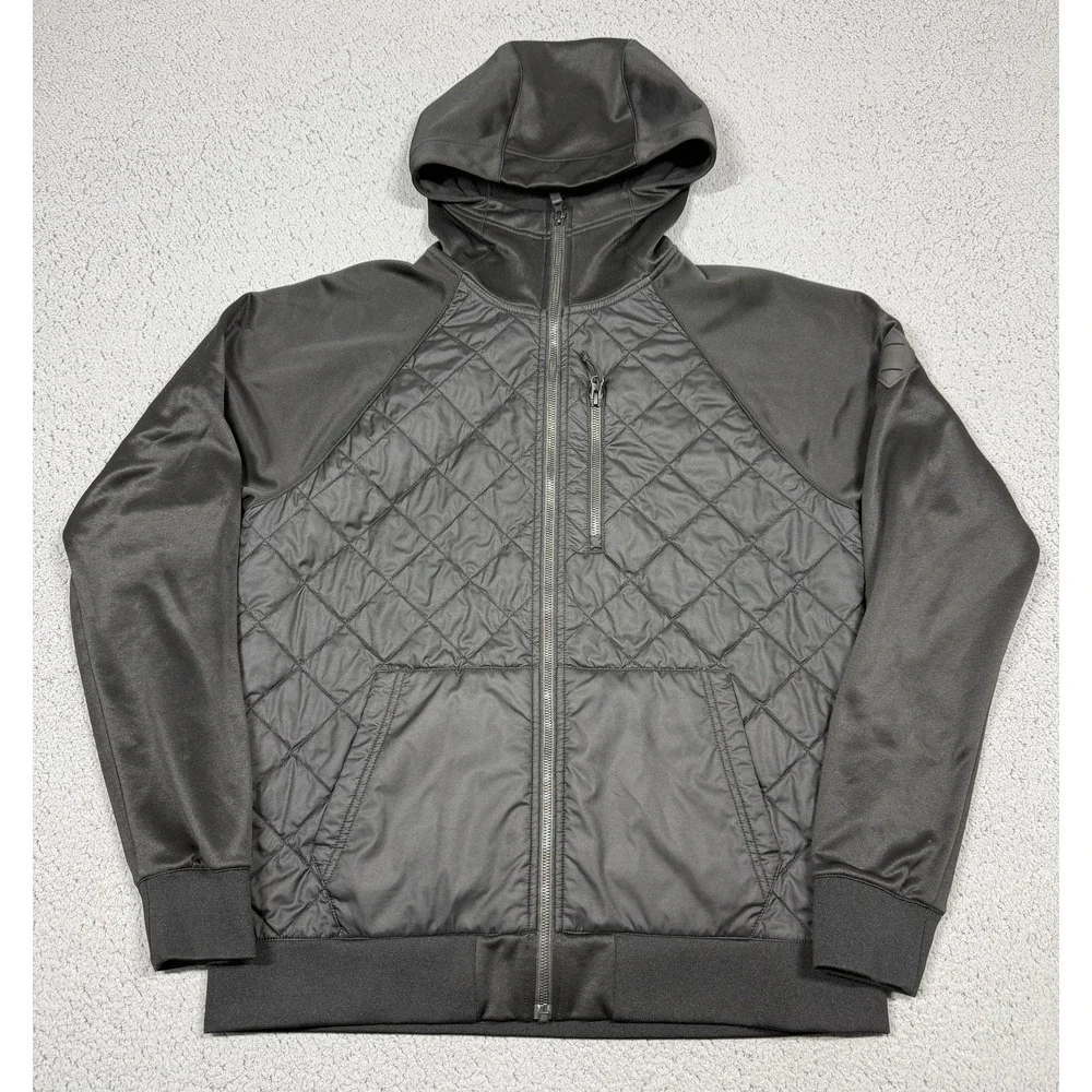 The‎ North Face Jacket Mens Medium Quilted Hooded Softshell Full Zip NF0A37ON